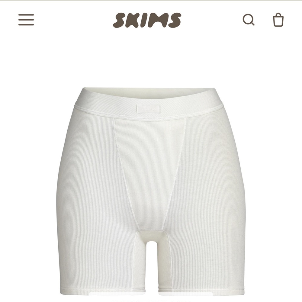 Skims cotton rib boxer